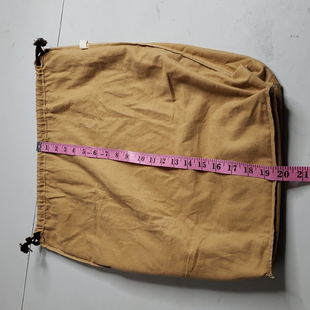 Louis Vuitton 100% Cotton Large Logo Drawstring Dust Bag Soft Neutral Italy - Picture 10 of 11